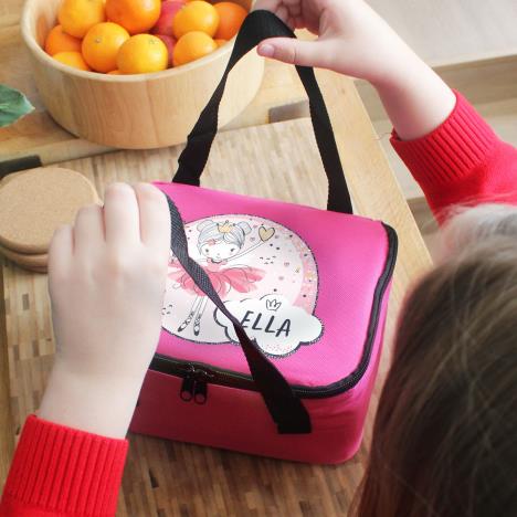 Personalised Fairy Pink Lunch Bag Extra Image 2
